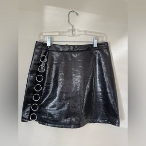 Tiger Mist snake skin pleather skirt size Medium